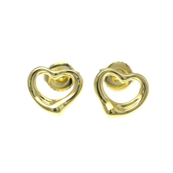 TIFFANY Authentic 18k Gold Heart Earrings